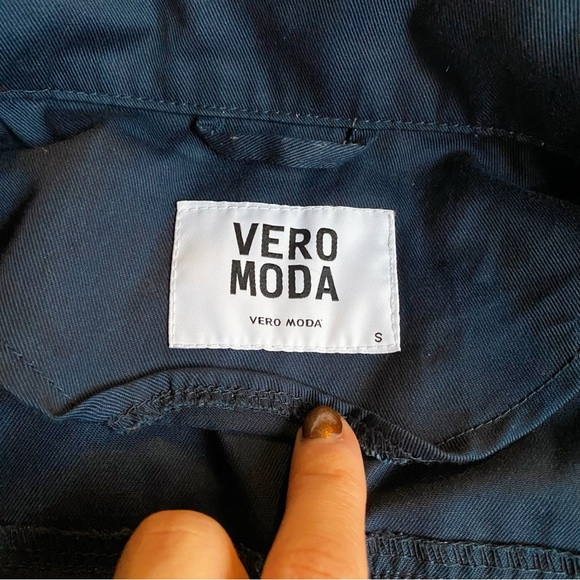 💙 VERO MODA NAVY BASIC CINCHED WAIST JACKET! - Picture 15 of 16